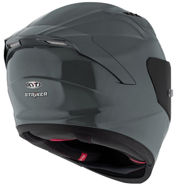 KYT Striker Plain GRL Gloss Grey Helmet - AH Helmets
