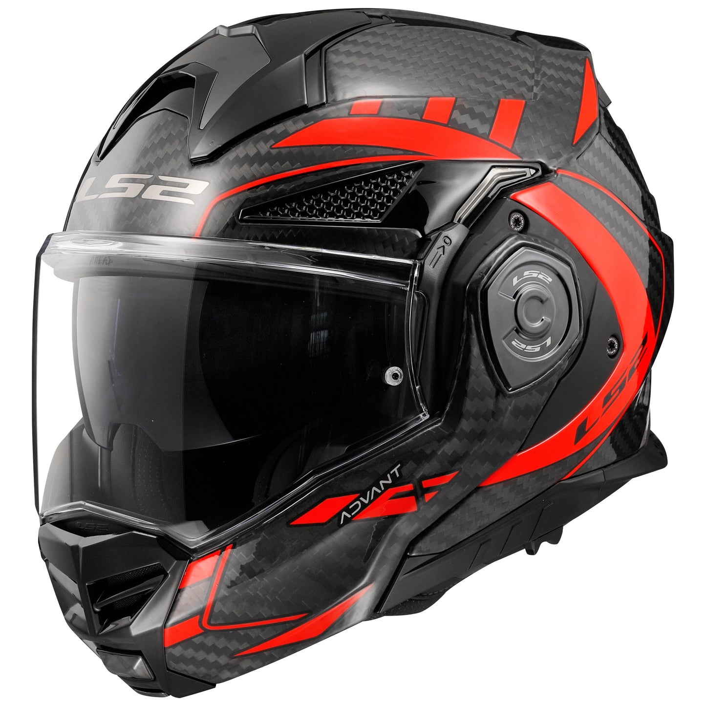 LS2 FF901 Advant XC Future Gloss Red Carbon Helmets - AH Helmets