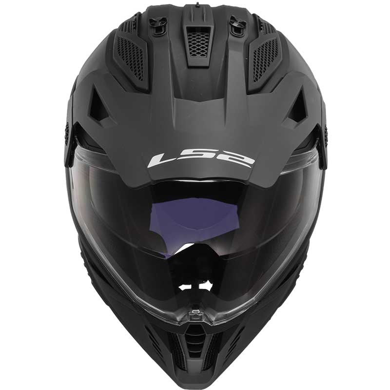 LS2 MX436 Pioneer II Solid Matt Black Helmet - 06 - AH Helmets
