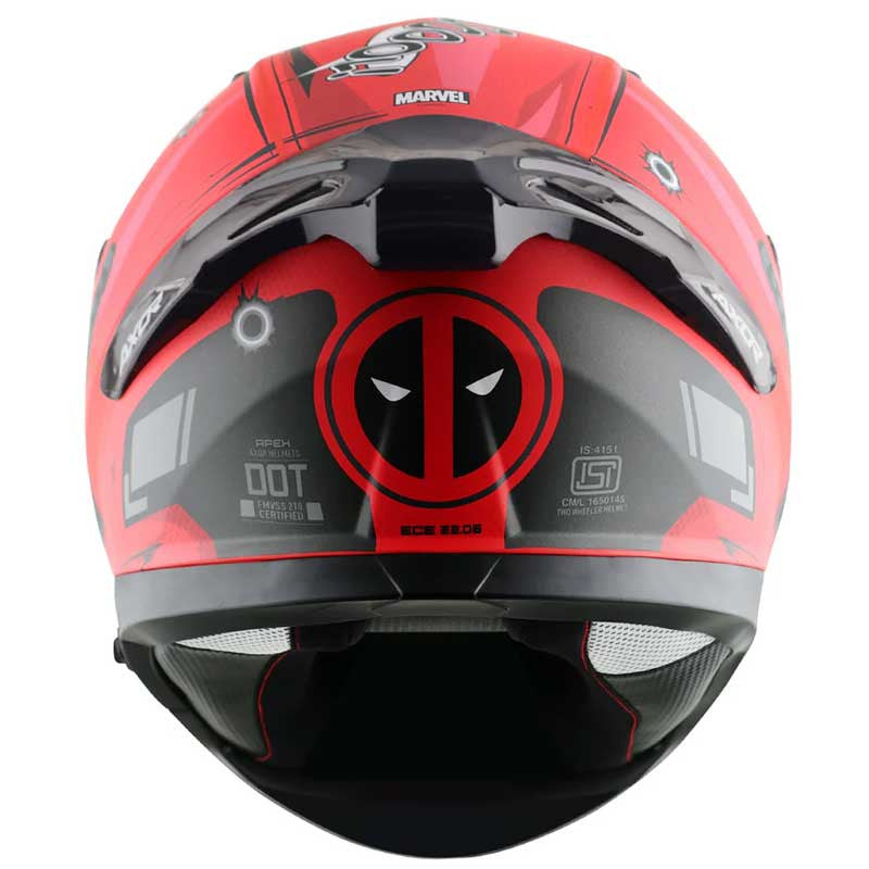 Apex Apex Marvel Deadpool Matt Red Helmet