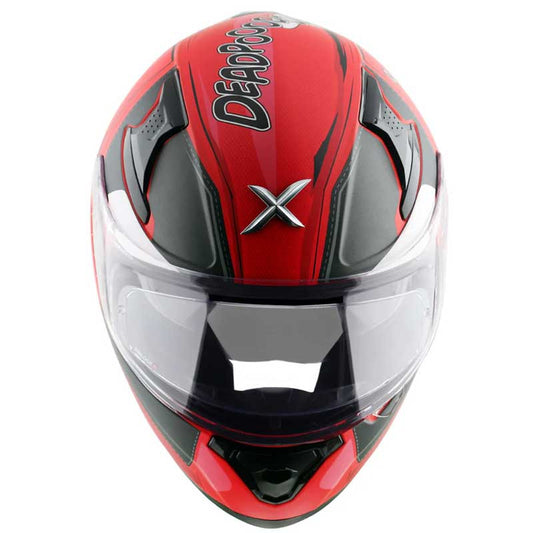 Apex Apex Marvel Deadpool Matt Red Helmet - AH Helmets