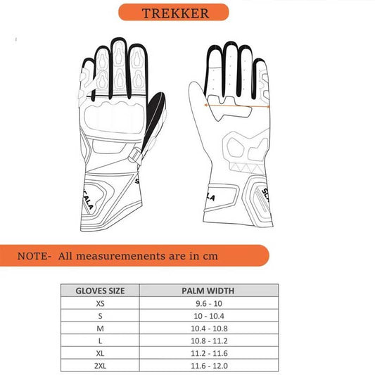 Scala Trekker Flo Yellow Gloves - AH Helmets