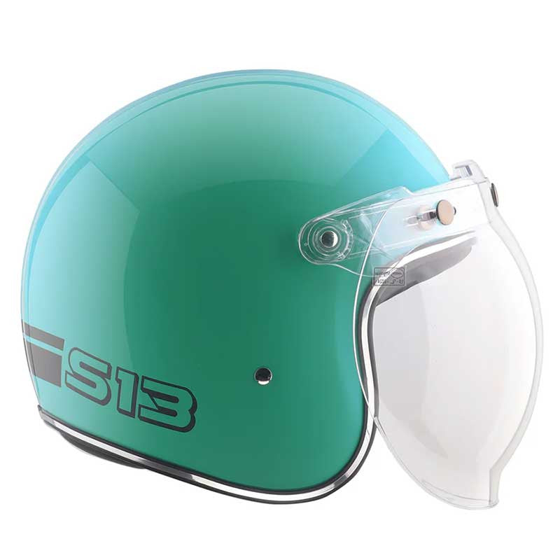Axor Retro Jet Sportz S13 Blue Black Helmet