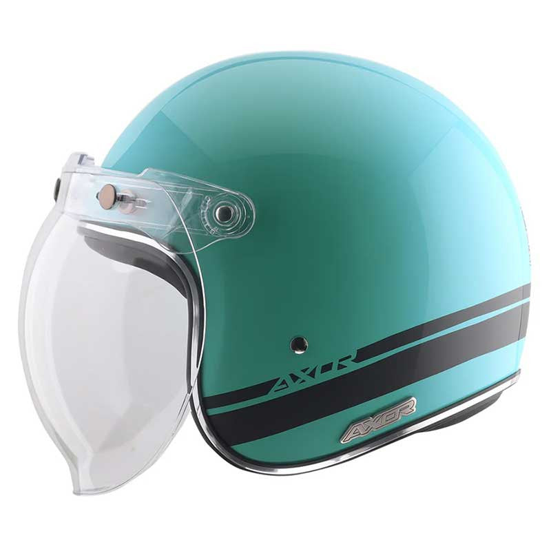 Axor Retro Jet Sportz S13 Blue Black Helmet