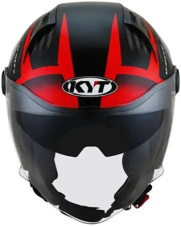 KYT D-City Lucent Black Red Helmet