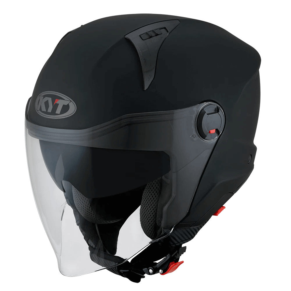 KYT D-City Plain Matt Black Helmet