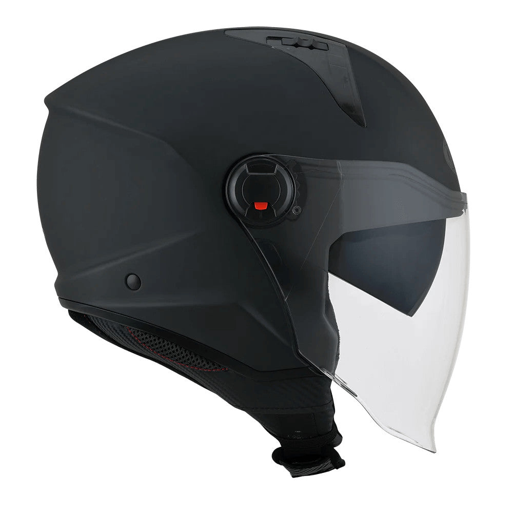 KYT D-City Plain Matt Black Helmet