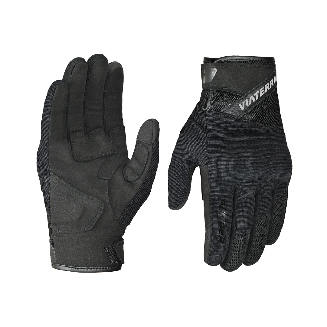 Viaterra Fender – Daily Use Motorcycle Black Gloves for Men - AH Helmets