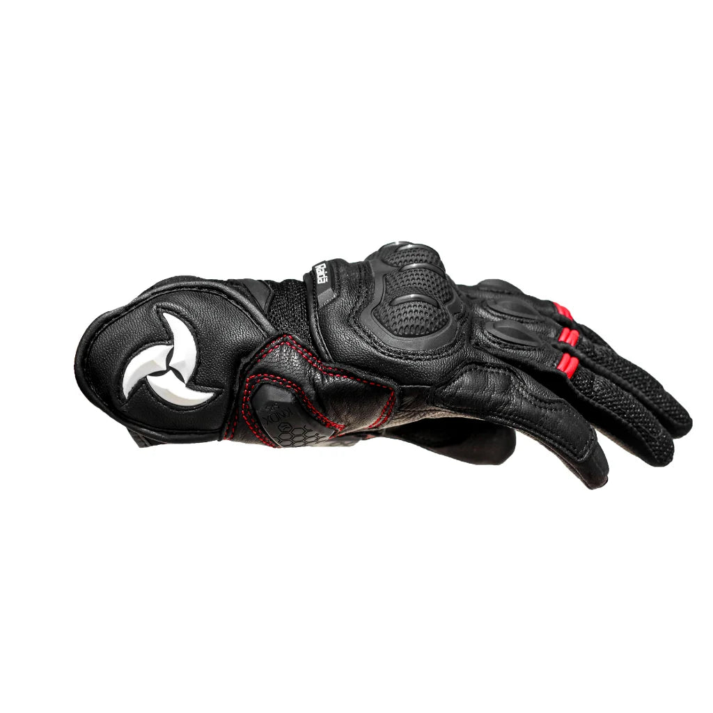 Raida AirWave Motorcycle White Gloves