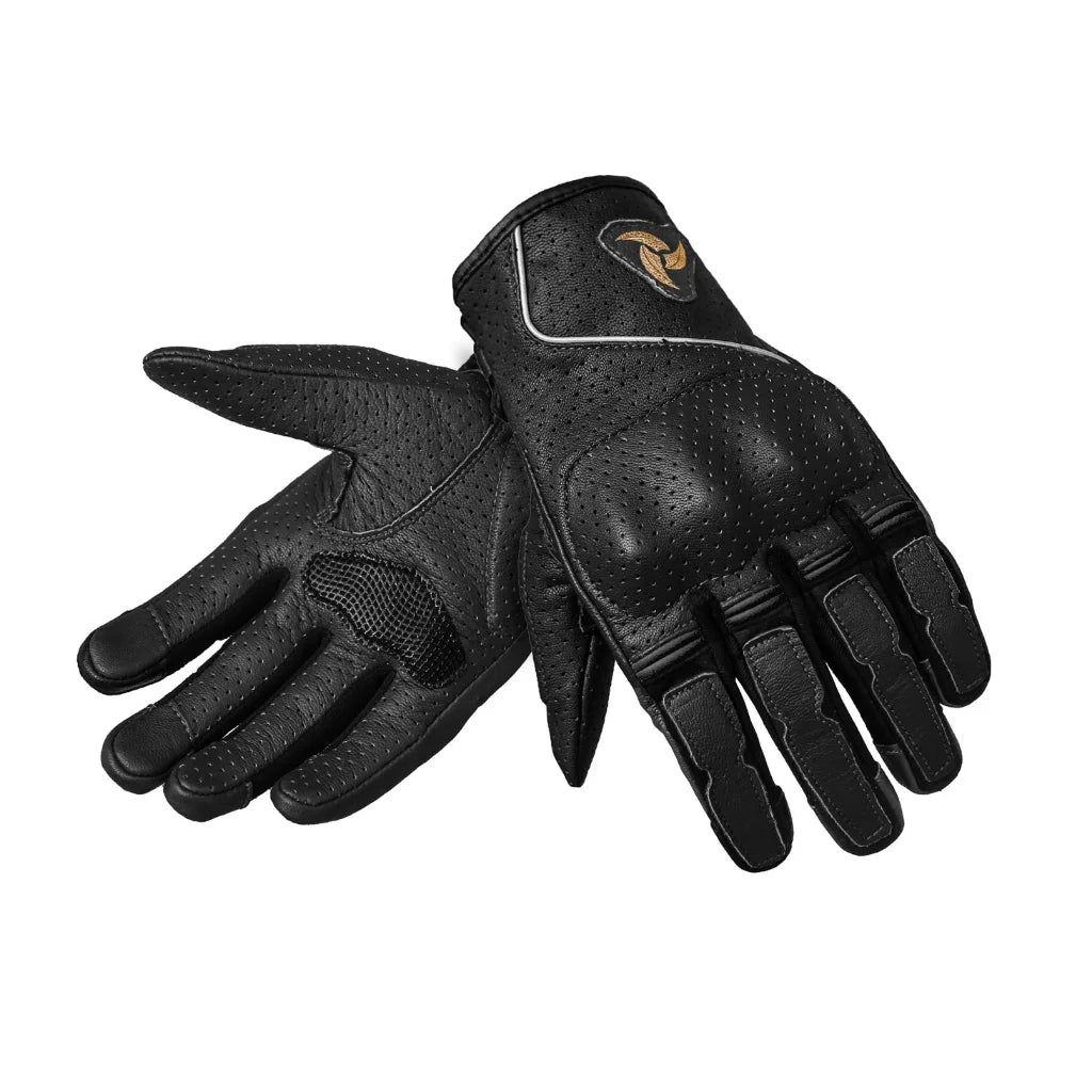 Raida CruisePro II Black Gloves - AH Helmets