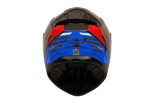 LS2 FF811 Vector II Absolute Gloss Black Red Blue Helmet-06