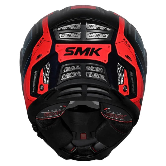 Smk Agnar Tektron GL535 TEAL CHROME Helmet