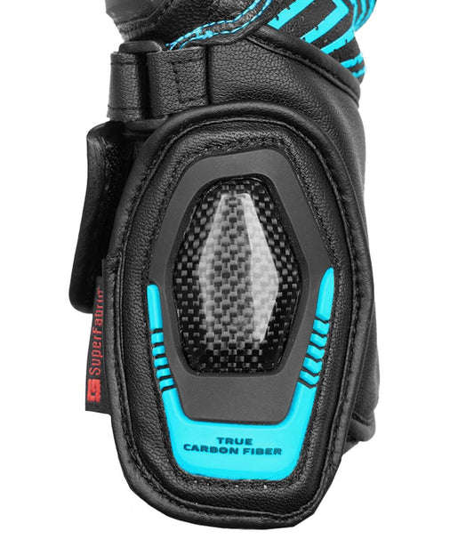 Rynox Advento Pro Black Blue Gloves - AH Helmets