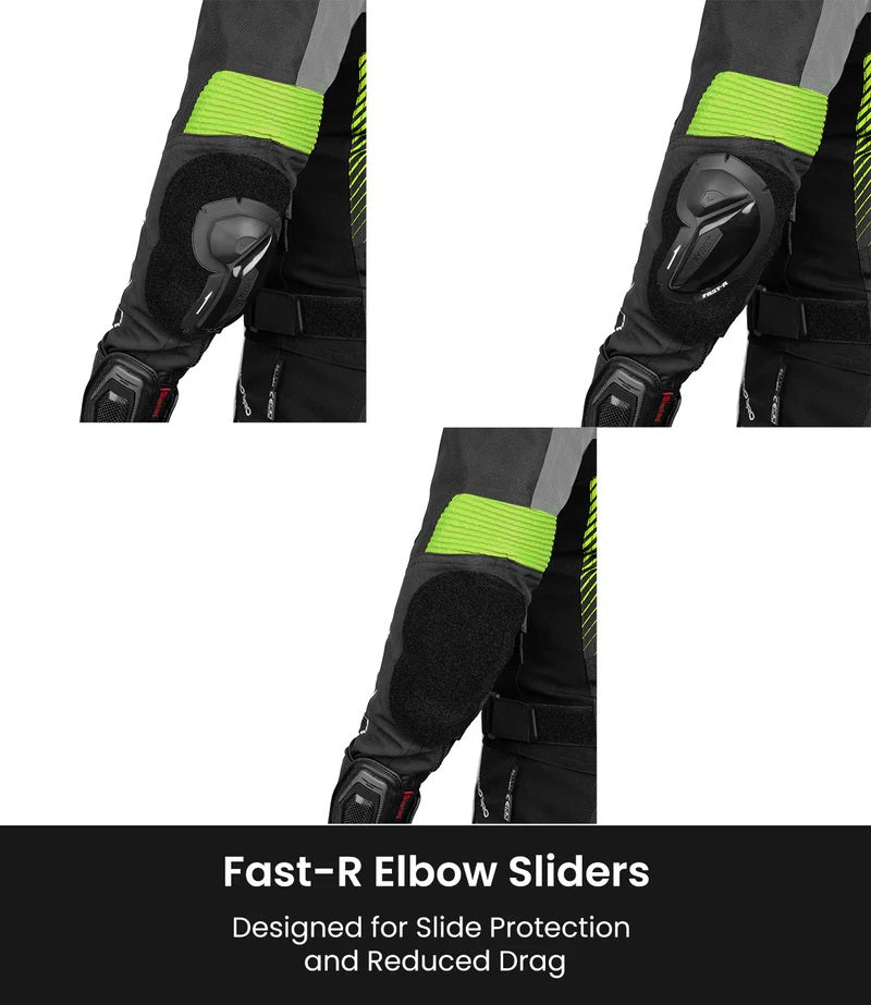 RYNOX APEX EVO CE CERTIFIED CLASS AA JACKET (BLACK-HI-VIZ) - AH Helmets