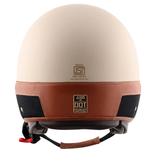 Axor Retro Jet Alpha Beige Helmet - AH Helmets