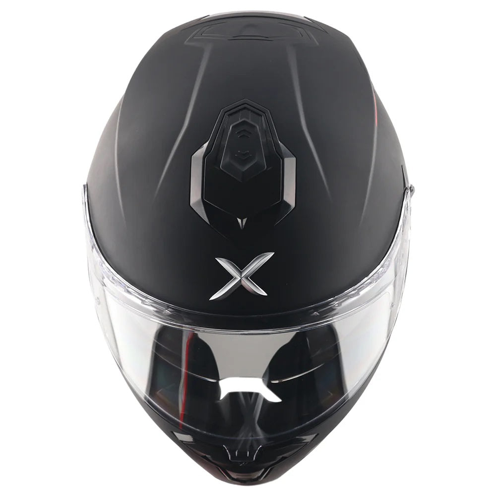 Axor Brutale Solid Matt Black Dual Spoiler Helmet - AH Helmets
