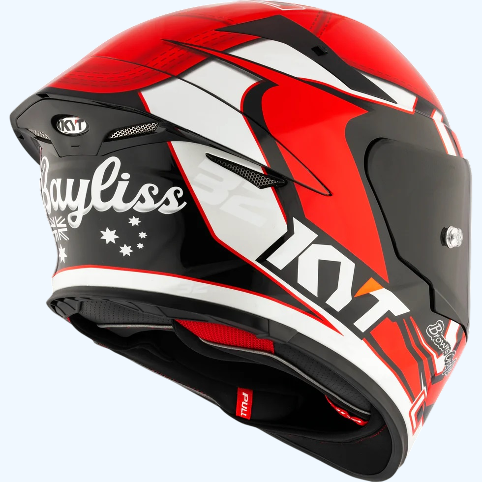 KYT TT Revo Bayliss Replica Helmet - AH Helmets