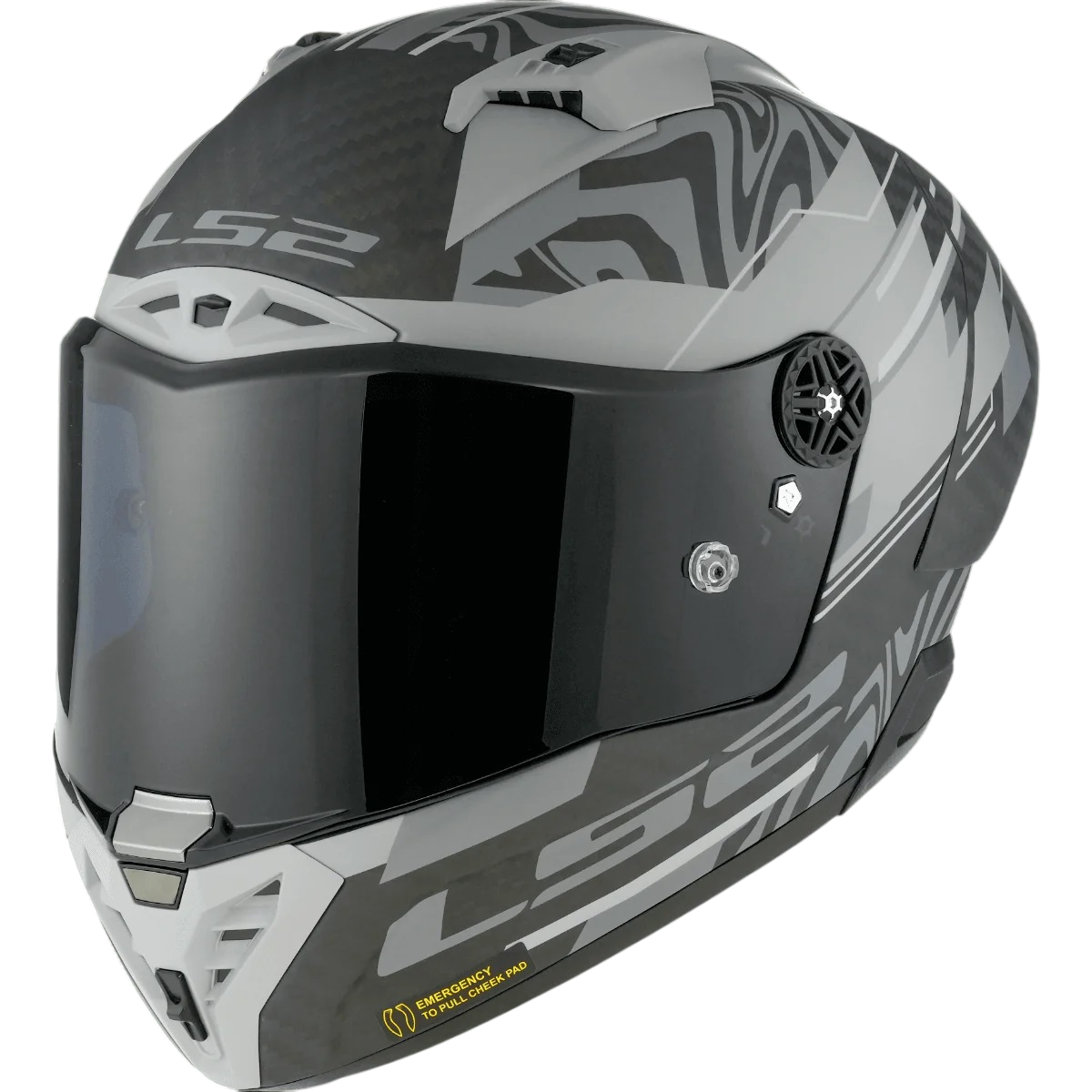 LS2 FF805 Thunder C GP Aero Polar Gloss Black Grey Helmet-06