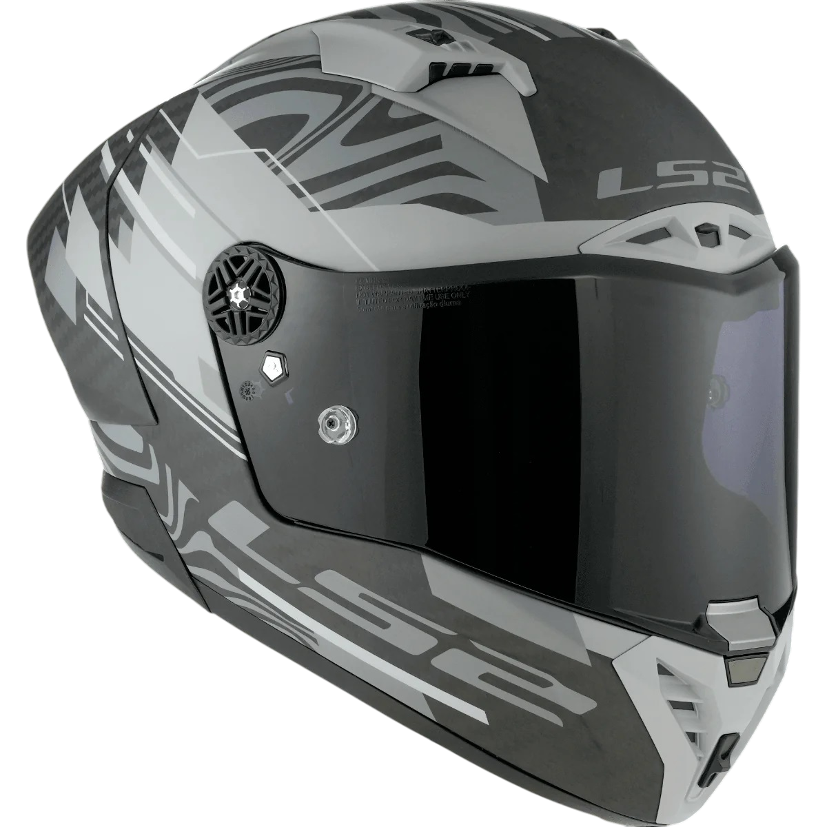LS2 FF805 Thunder C GP Aero Polar Gloss Black Grey Helmet-06