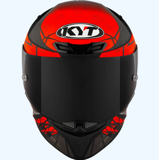 KYT TT Revo Combution Matt Black Red Helmet - AH Helmets