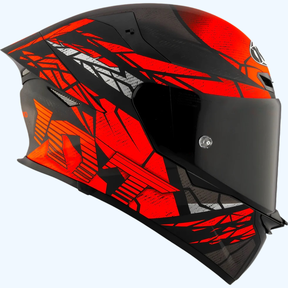 Black Red Kyt Mx Helmet KYT Striker #02 Matt Black/Red Helmet