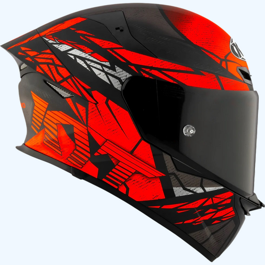 KYT TT Revo Combution Matt Black Red Helmet - AH Helmets