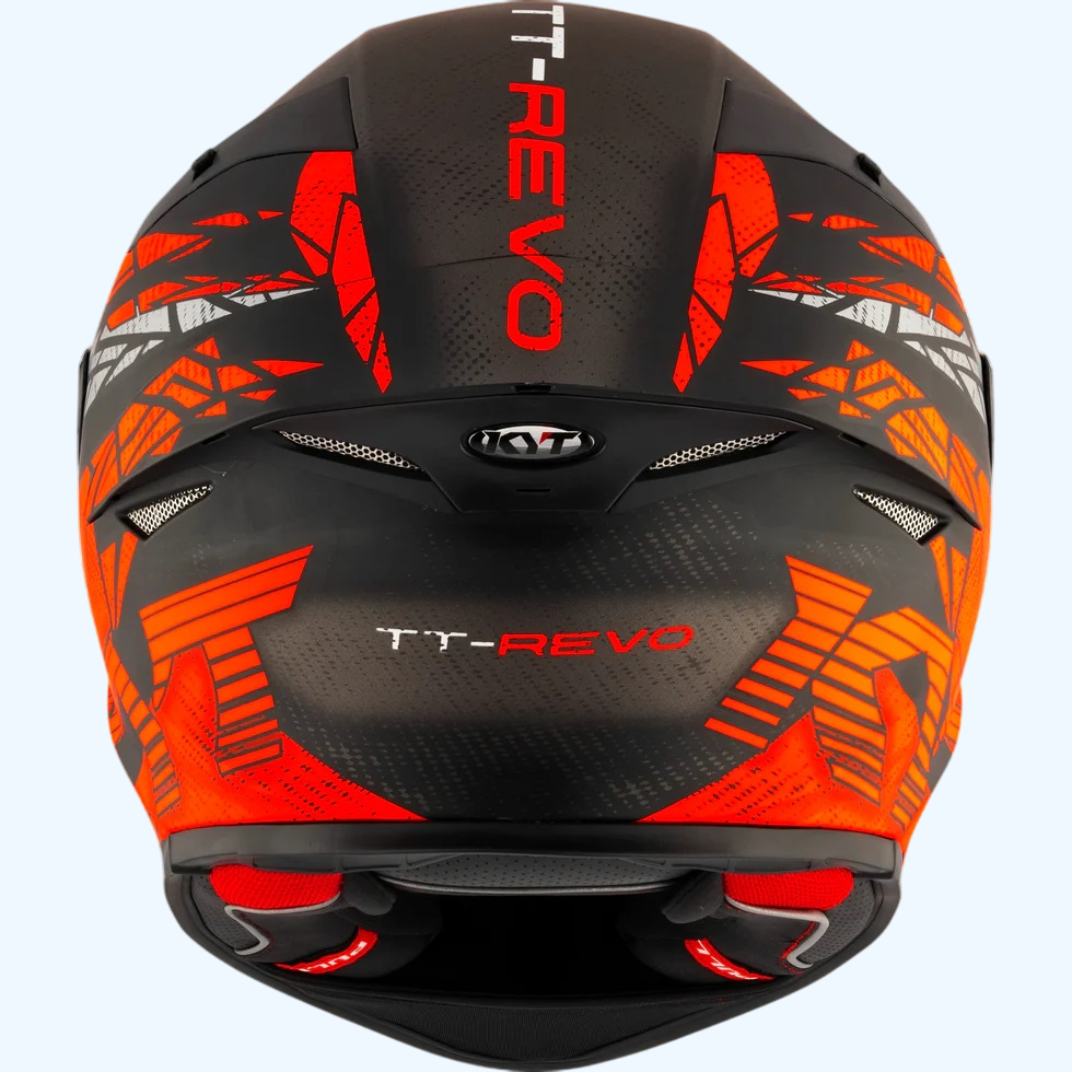 KYT TT Revo Combution Matt Black Red Helmet - AH Helmets