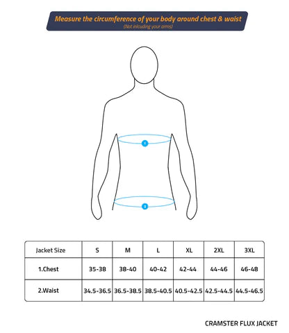 Cramster Flux Blue Jacket - AH Helmets