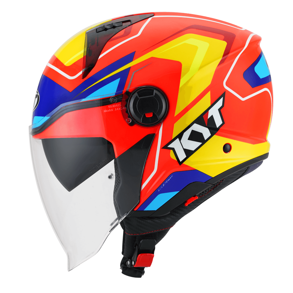 KYT D-City OVERTECH ORANGE FLUO YELLOW HELMETS