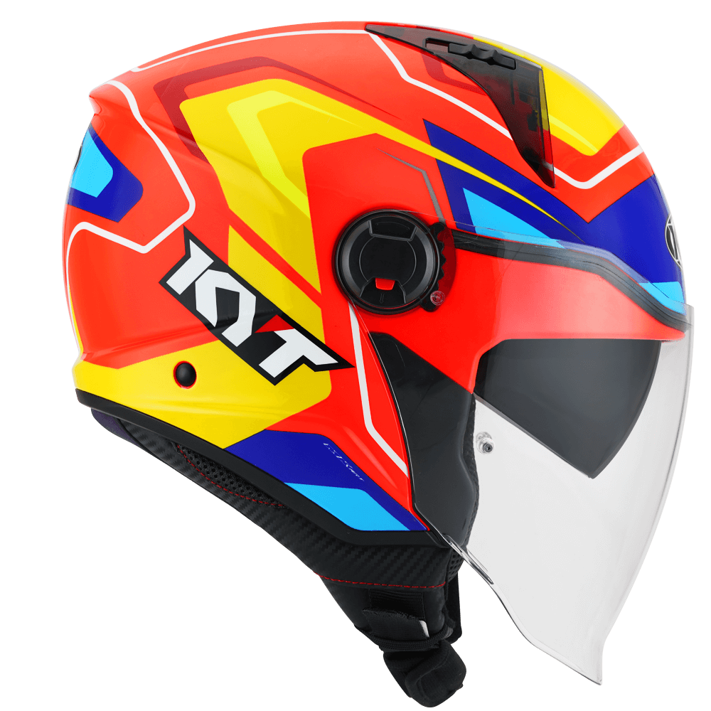 KYT D-City OVERTECH ORANGE FLUO YELLOW HELMETS