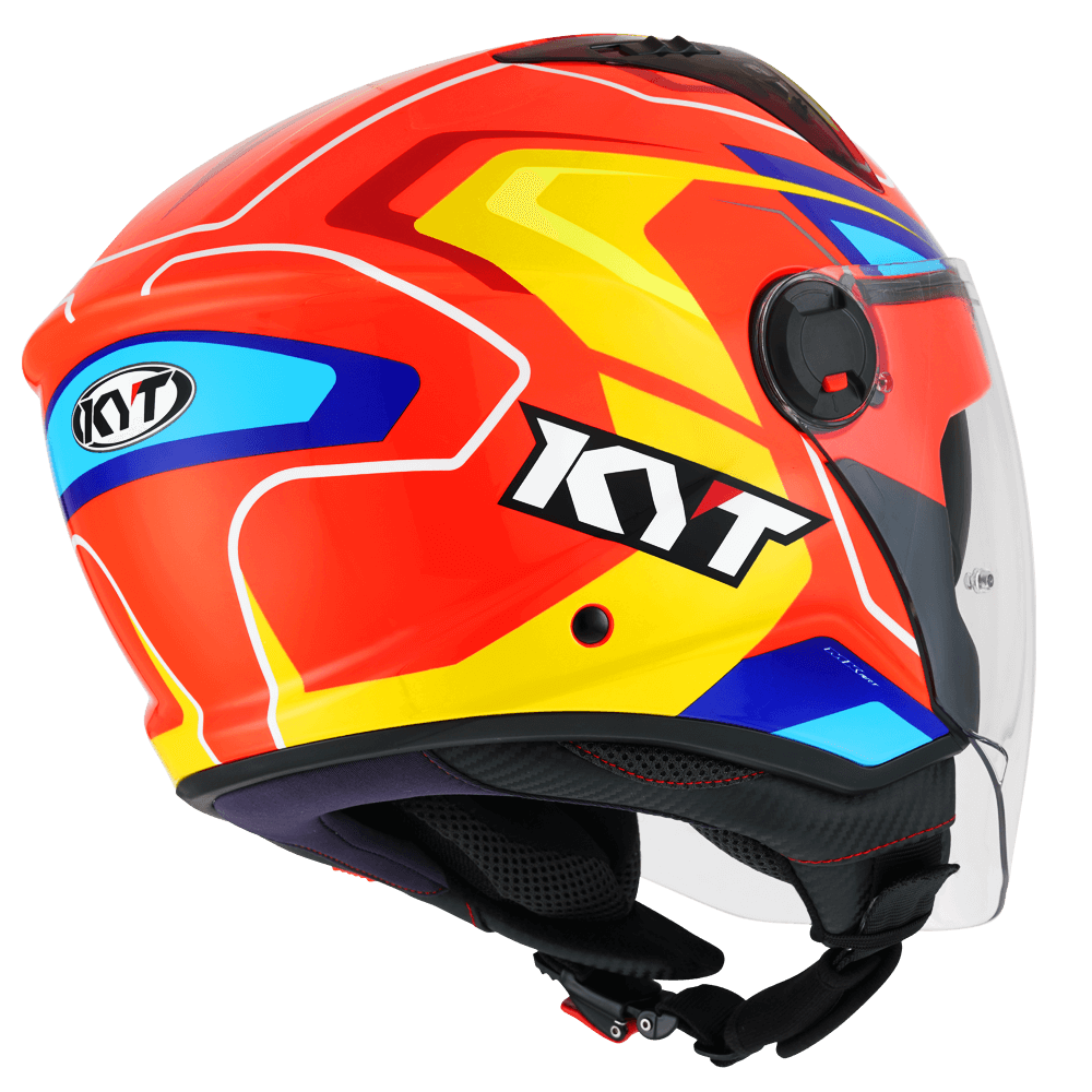 KYT D-City OVERTECH ORANGE FLUO YELLOW HELMETS
