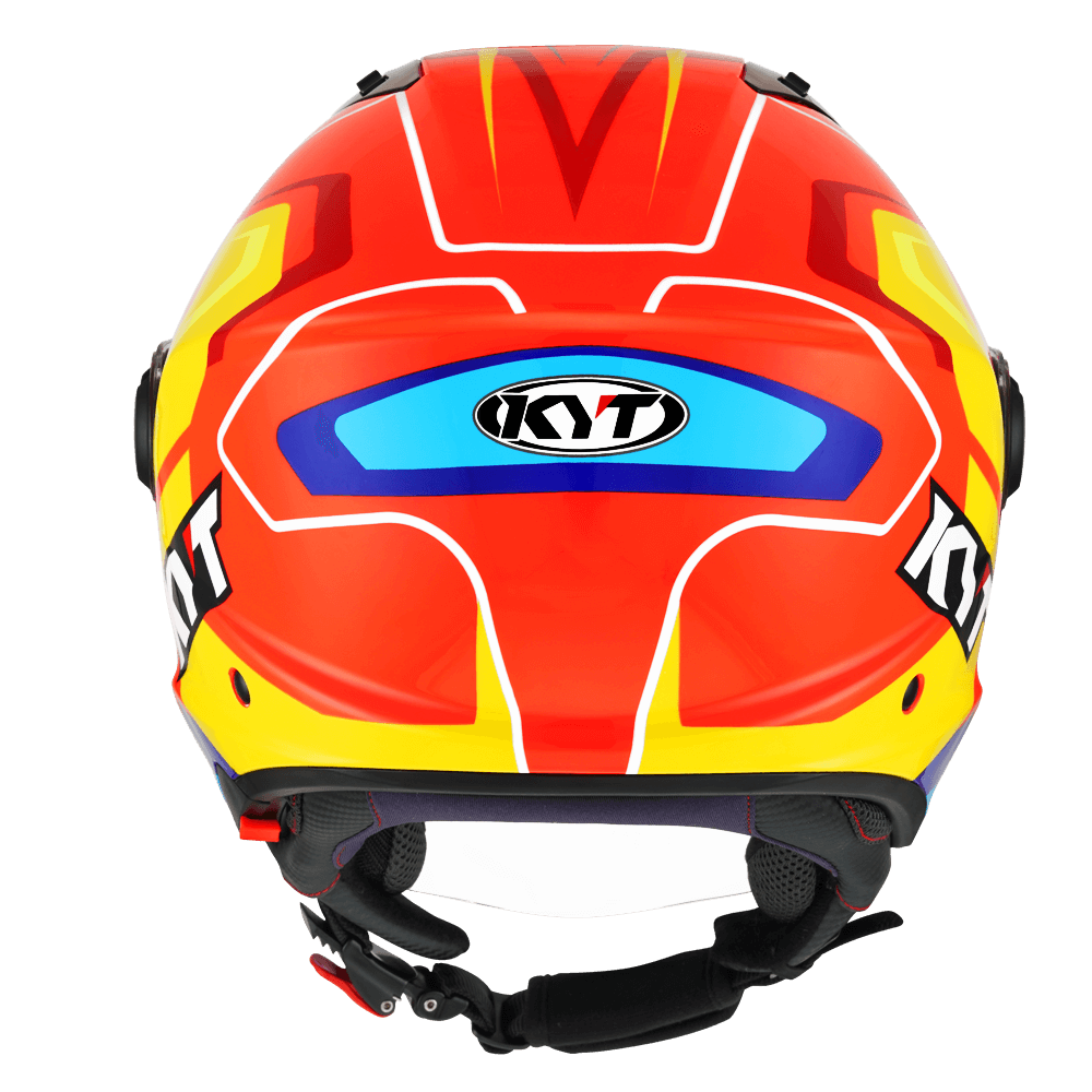 KYT D-City OVERTECH ORANGE FLUO YELLOW HELMETS