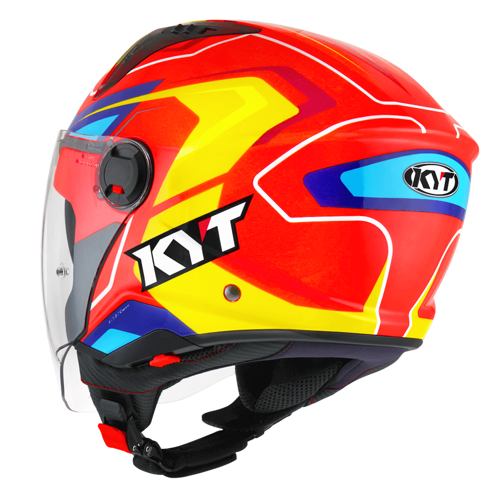 KYT D-City OVERTECH ORANGE FLUO YELLOW HELMETS