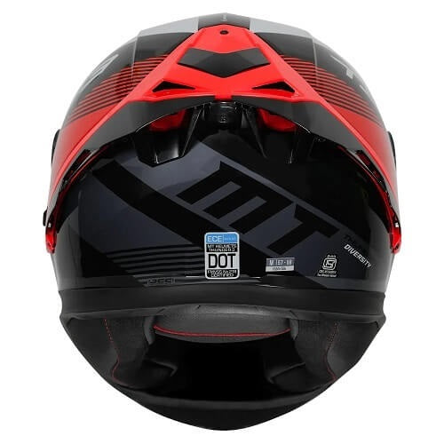 MT Thunder3 Pro Diversity Gloss Red Helmet