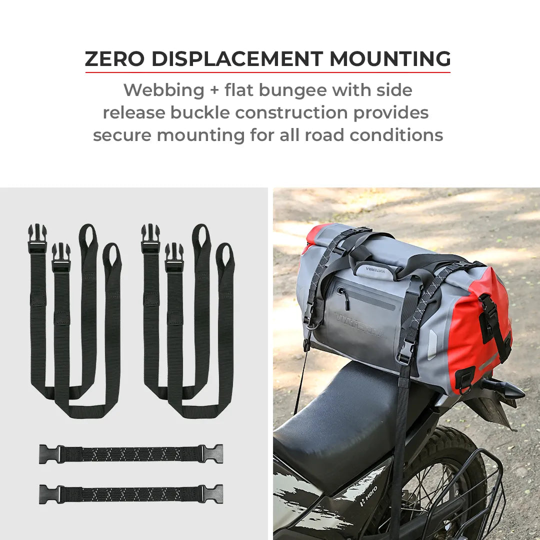 Viaterra Drybag -100% Waterproof Motorcycle Tailbag (Universal) - AH Helmets