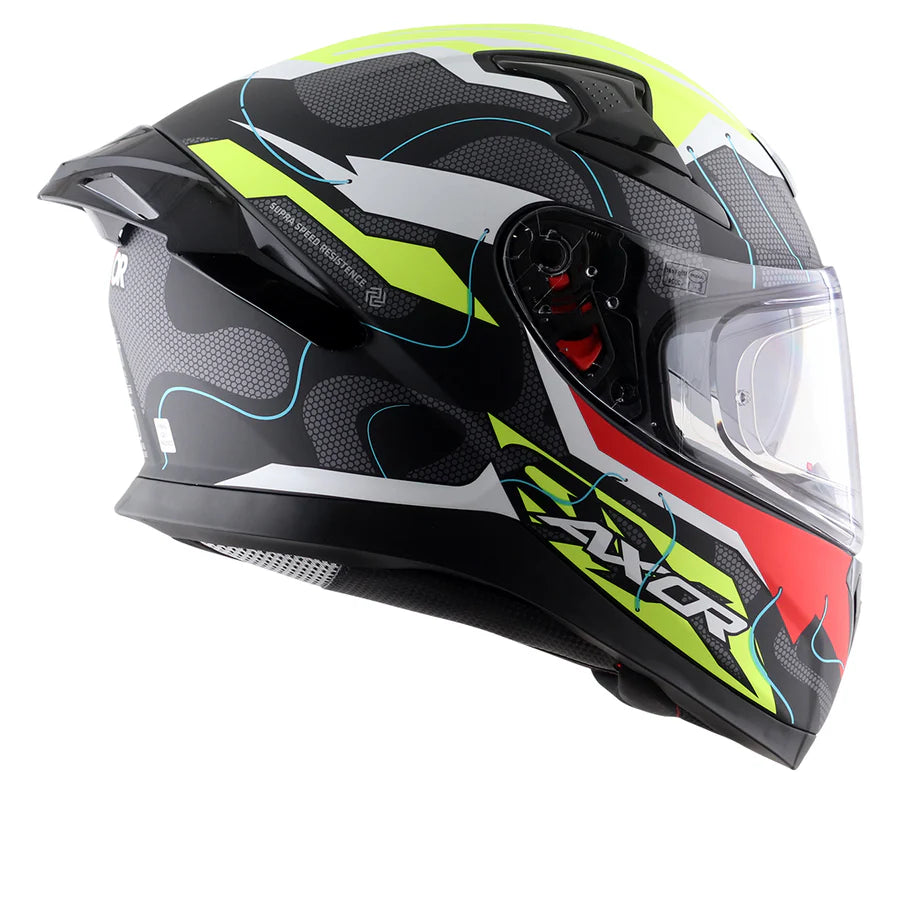 Axor Apex Dynamo Dull Black Neon Yellow Helmet – AH Helmets