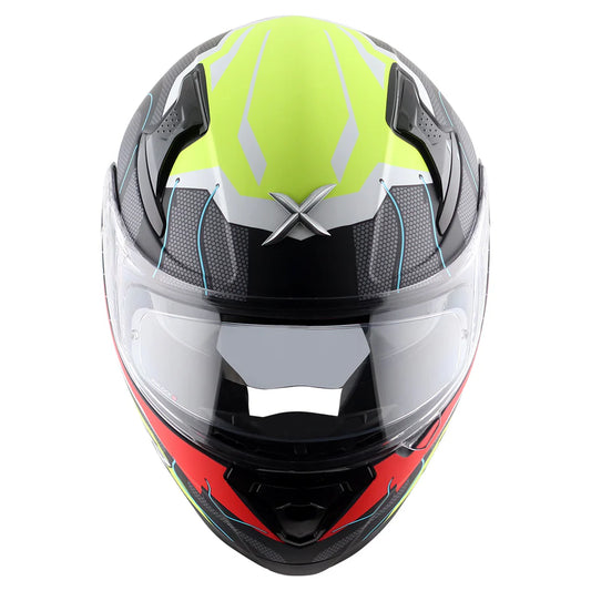 Axor Apex Dynamo Dull Black Neon Yellow Helmet - AH Helmets