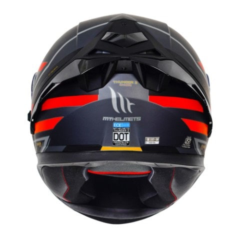 MT Thunder3 Pro Damer Matt Black Red Helmet - AH Helmets
