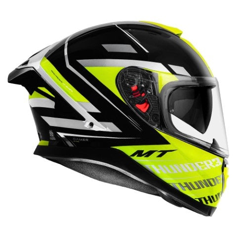 MT Thunder3 Pro Damer Gloss Yellow Helmet - AH Helmets