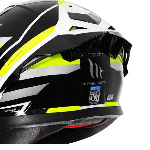 MT Thunder3 Pro Damer Gloss Yellow Helmet