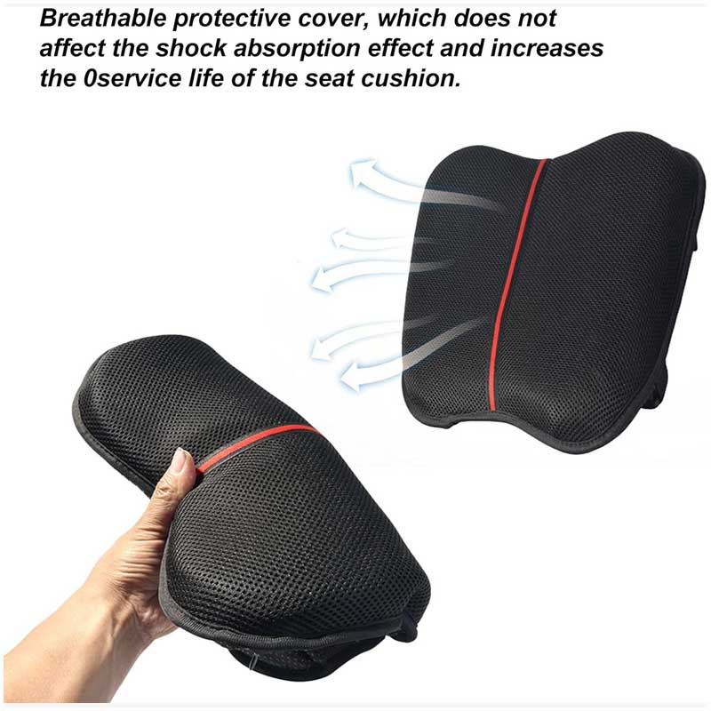 MH Moto Easy Bum Apple Shape Cruiser & Sports Motorcycle Seat Cushion with rain cover - AH Helmets