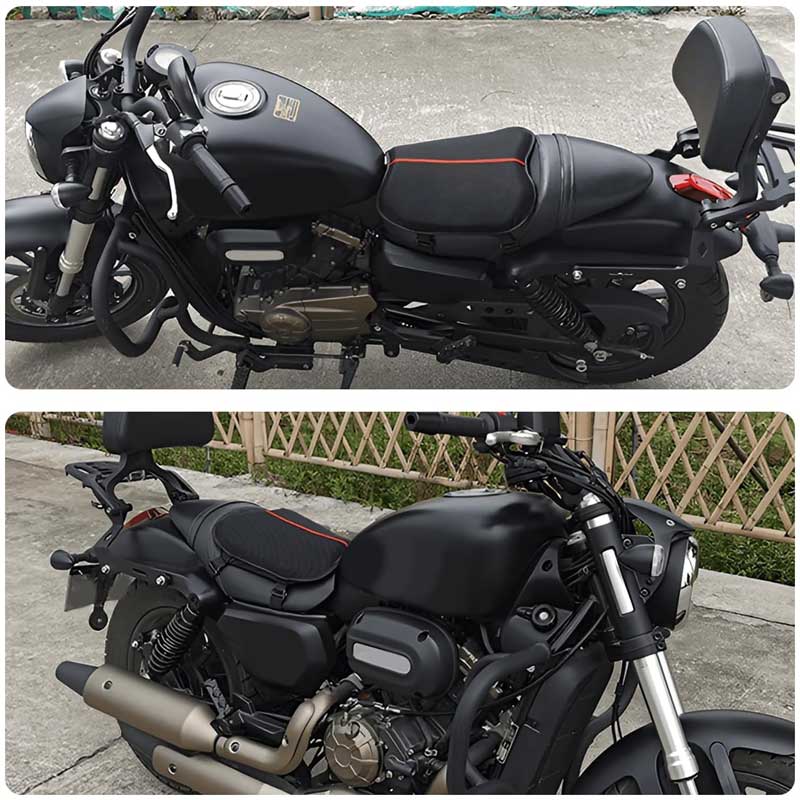 MH Moto Easy Bum Apple Shape Cruiser & Sports Motorcycle Seat Cushion with rain cover - AH Helmets