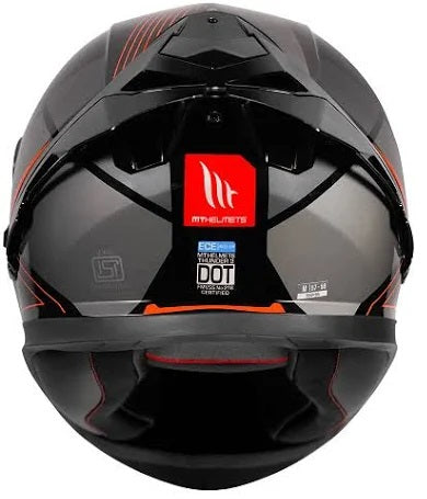 MT Thunder3 Pro Enigma Gloss Orange Helmet - AH Helmets