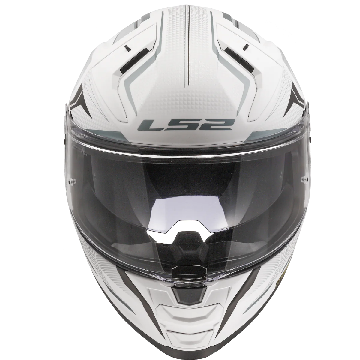 LS2 FF811 Vector II Alizer Gloss White Silver Helmet - AH Helmets