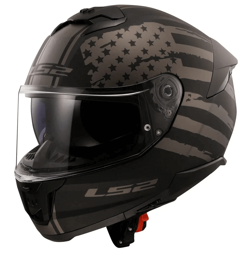 LS2 FF320 Stream II Flag Matt Black Grey-06 - AH Helmets