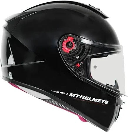 MT Blade 2SV Solid Gloss Black Helmet - AH Helmets