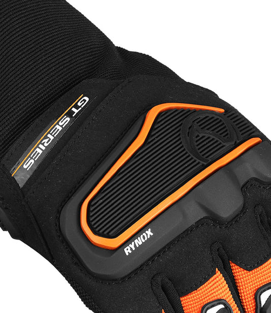 Rynox Helium GT 2 Black Orange Gloves - AH Helmets