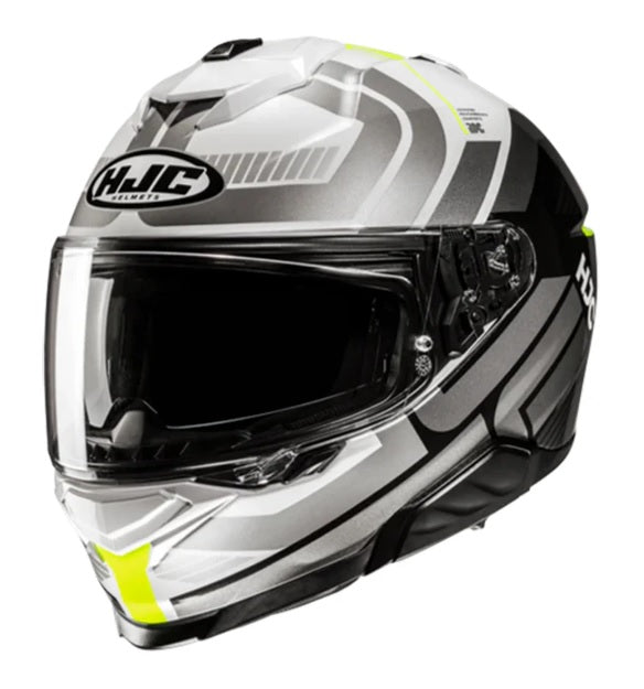 HJC I71 VIZ (MC3H) YELLOW-RED HELMET – AH Helmets