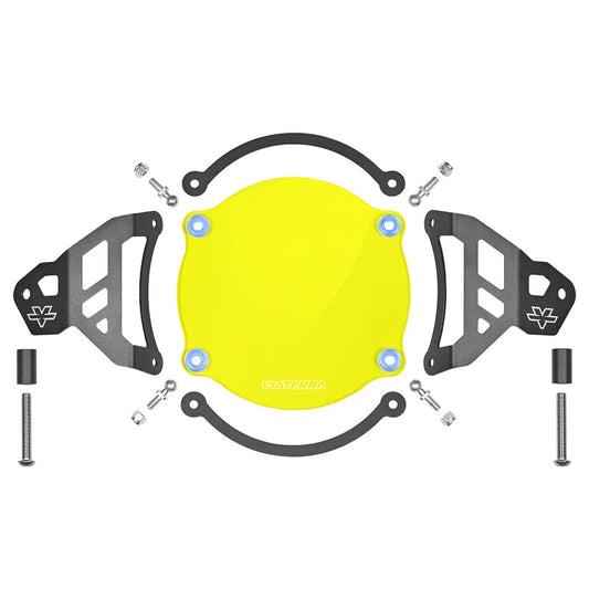 VIATERRA HEADLIGHT GRILL FOR HIMALAYAN BS4 YELLOW TINT - AH Helmets