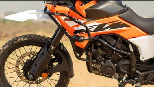 ZANA Tank Guard /Crash Guard With Slider Puck Black For KTM ADV 390 (2025) - AH Helmets